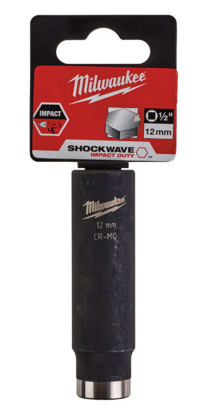 Milwaukee 1/2 inch Impact socket deep shockwave 12mm