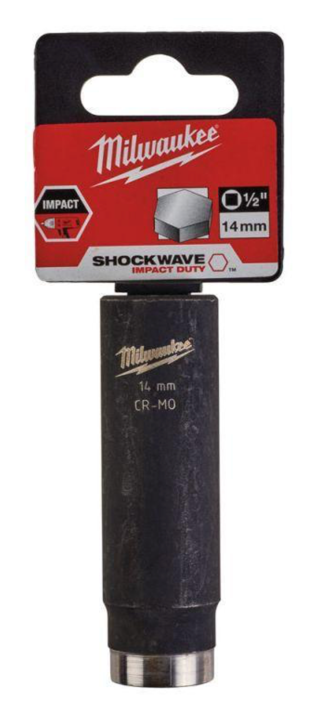 Milwaukee 1/2 inch Impact socket deep shockwave 14mm