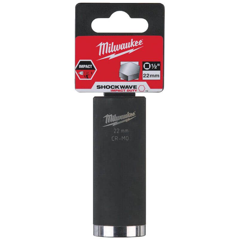 MILWAUKEE 22MM SHOCKWAVE IMPACT DUTY 1/2" DRIVE SOCKET