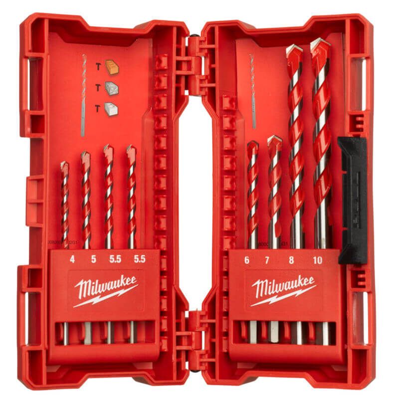 Milwaukee Premium Concrete Drill Bit - 8 Piece Set