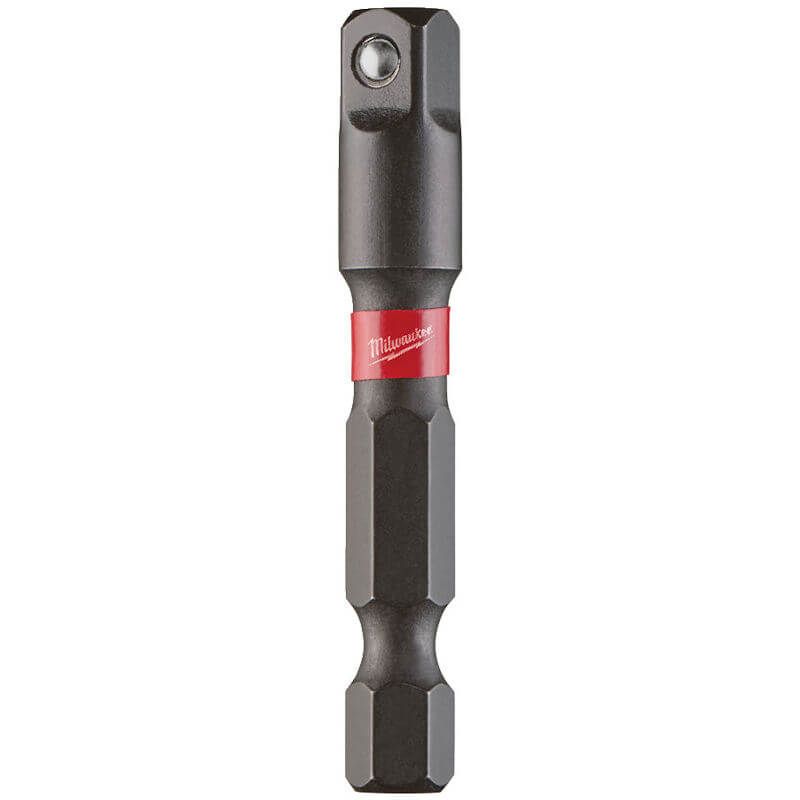 MILWAUKEE 1/4" HEX TO 1/4" SQUARE SHOCKWAVE IMPACT DUTY SOCKET ADAPTER
