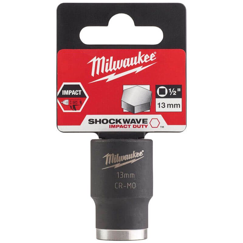 MILWAUKEE 13MM SHOCKWAVE IMPACT DUTY 1/2" DRIVE IMPACT SOCKET