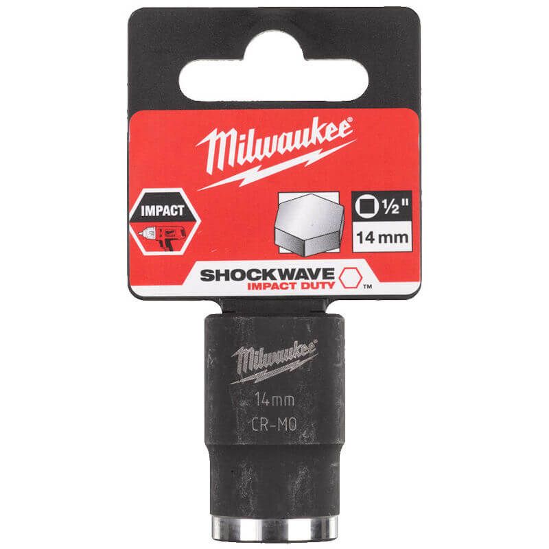 MILWAUKEE 14MM SHOCKWAVE IMPACT DUTY 1/2" DRIVE IMPACT SOCKET