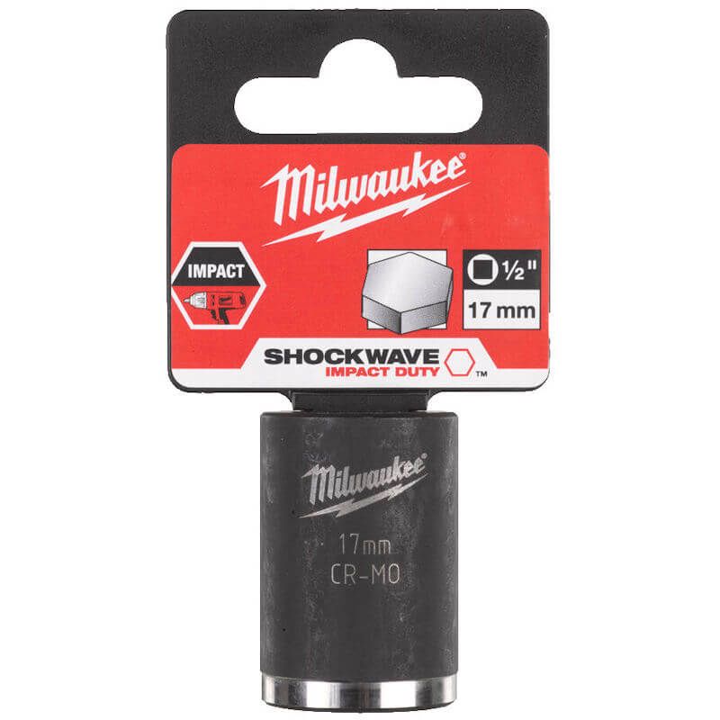 MILWAUKEE 17MM SHOCKWAVE IMPACT DUTY 1/2" DRIVE IMPACT SOCKET