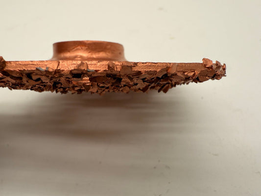 4 inch (105mm) Belt Buffing Disc Copper G36 Grit