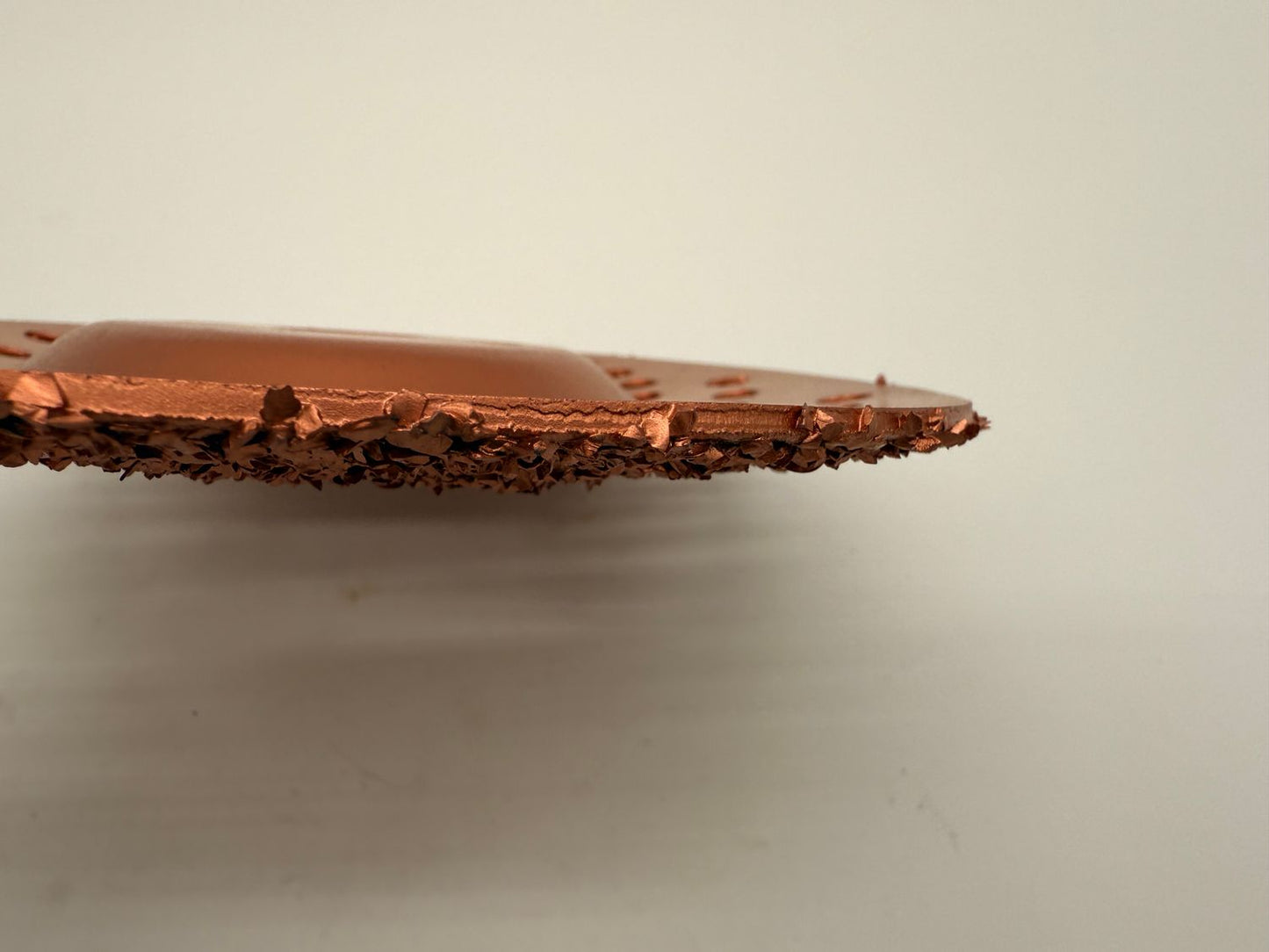 7 inch (180mm) Belt Buffing Disc Copper G16 Grit.