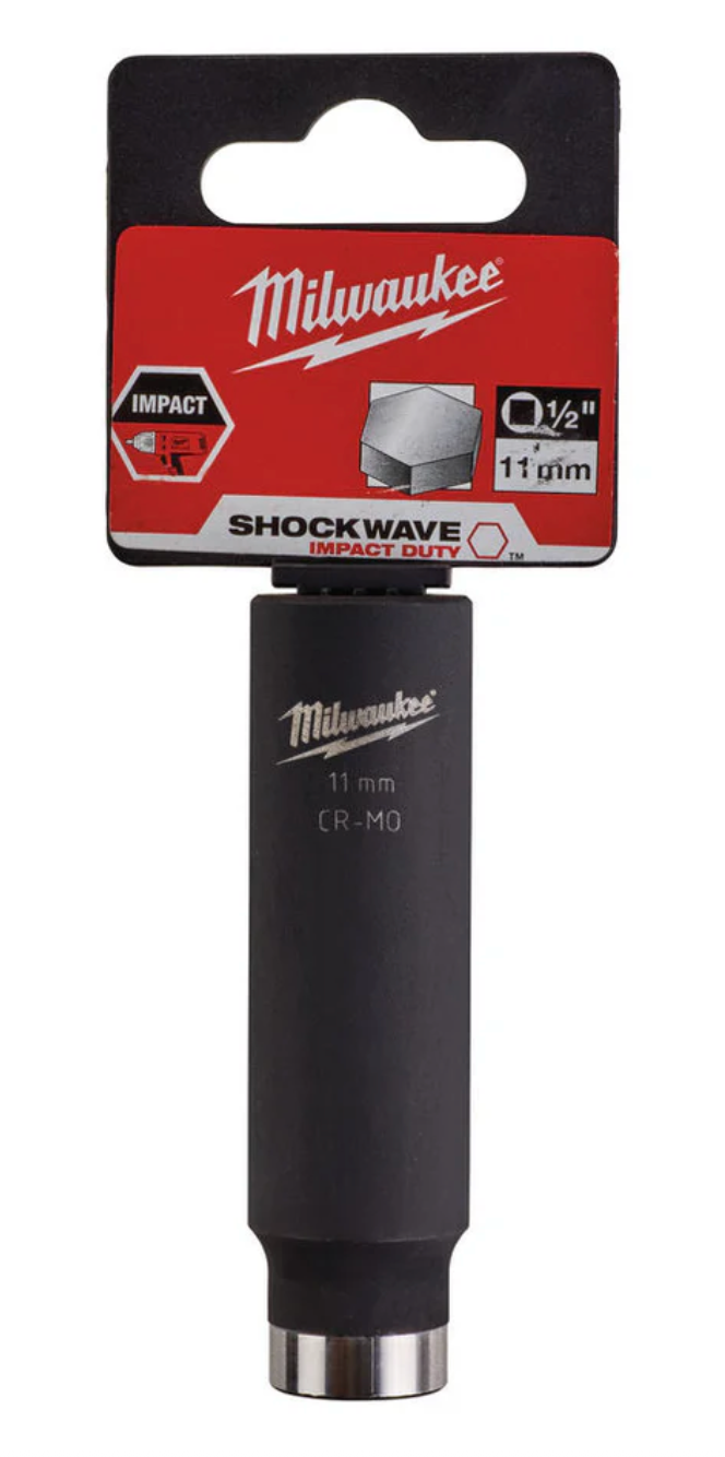 Milwaukee 1/2 inch Impact socket deep shockwave 11mm