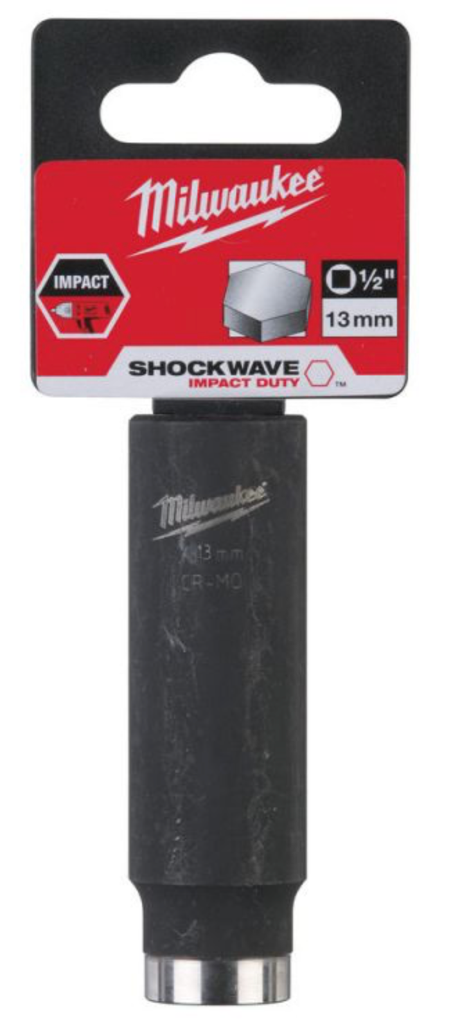 Milwaukee 1/2 inch Impact socket deep shockwave 13mm