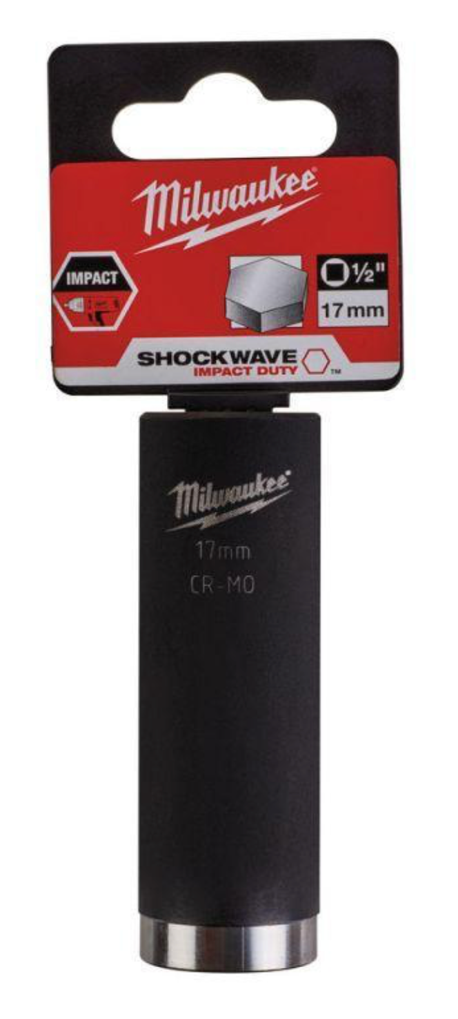 Milwaukee 1/2 inch Impact socket deep shockwave 17mm