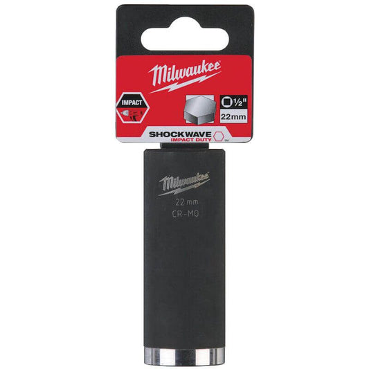 MILWAUKEE 22MM SHOCKWAVE IMPACT DUTY 1/2" DRIVE SOCKET
