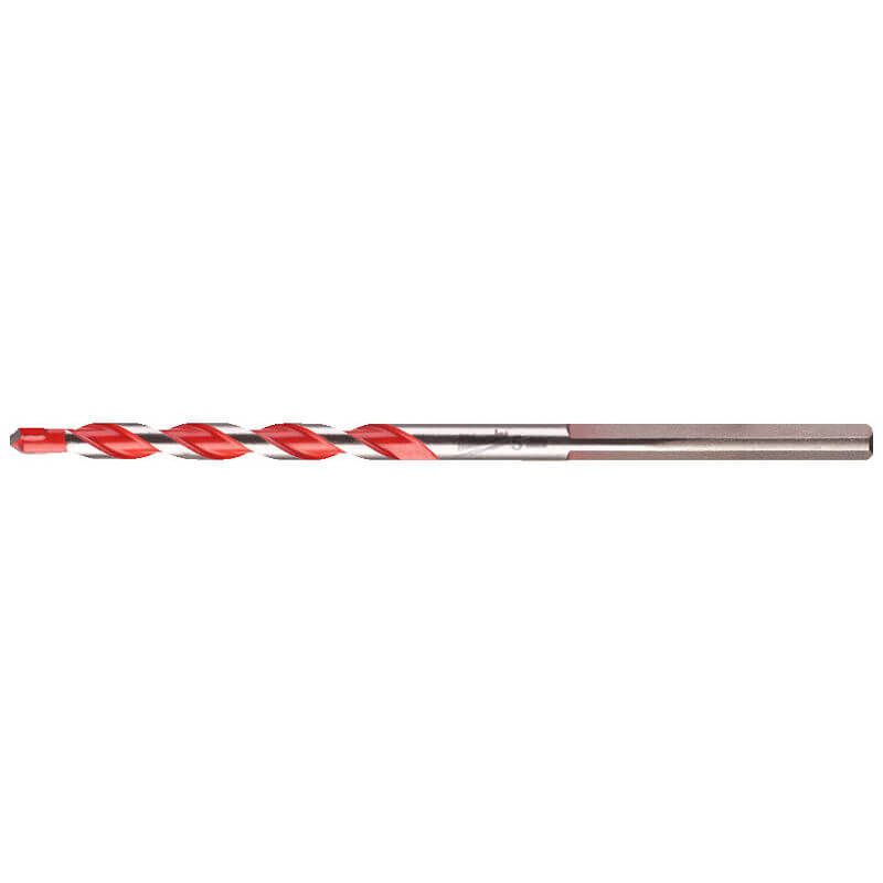Milwaukee Premium Concrete Drill Bits - 3 Flat Shank 5mm x 100mm