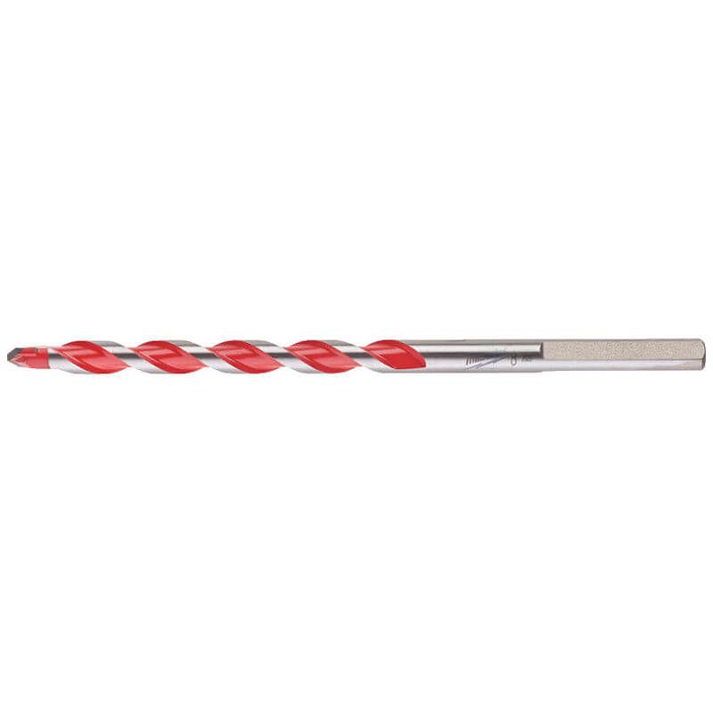 Milwaukee Premium Concrete Drill Bits - 3 Flat Shank 8mm x 150mm