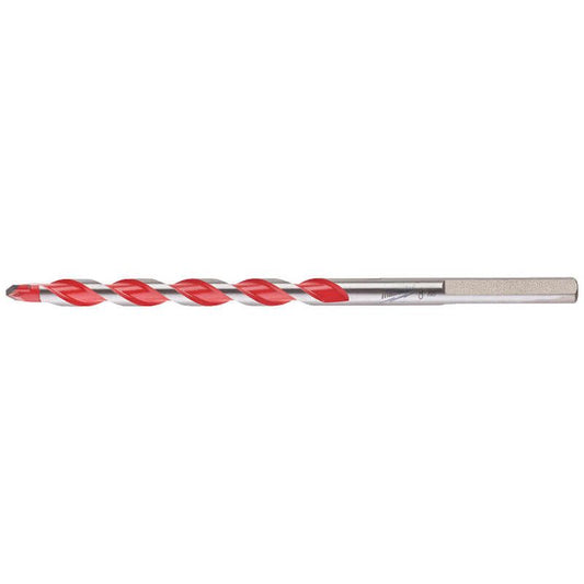 Milwaukee Premium Concrete Drill Bits - 3 Flat Shank 8mm x 150mm