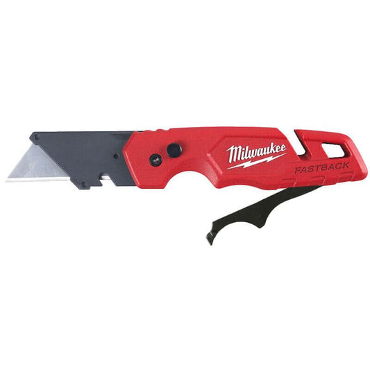 MILWAUKEE FASTBACK FOLDING UTILITY KNIFE WITH BLADE STORAGE