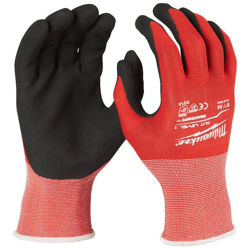 MILWAUKEE SIZE 8 (M) CUT LEVEL 1 GLOVES