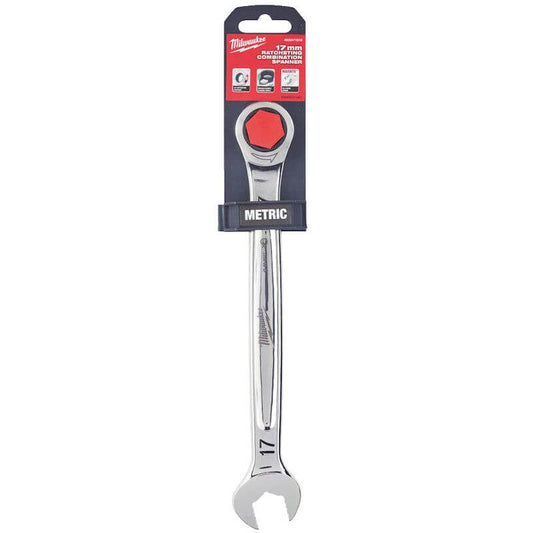 MILWAUKEE 17MM MAXBITE RATCHETING COMBINATION SPANNER