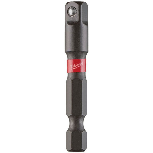 MILWAUKEE 1/4" HEX TO 1/4" SQUARE SHOCKWAVE IMPACT DUTY SOCKET ADAPTER