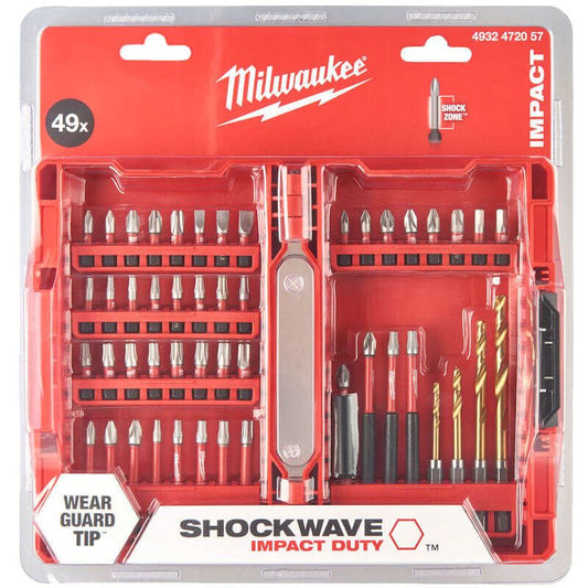 MILWAUKEE 49 PIECE SHOCKWAVE IMPACT DUTY SCREWDRIVING BIT SET