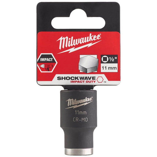 MILWAUKEE 11MM SHOCKWAVE IMPACT DUTY 1/2" DRIVE IMPACT SOCKET