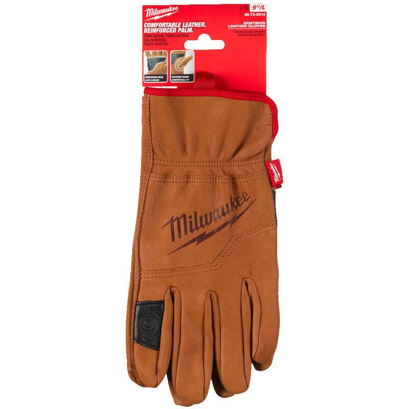 MILWAUKEE SIZE 10 (XL) LEATHER GLOVES