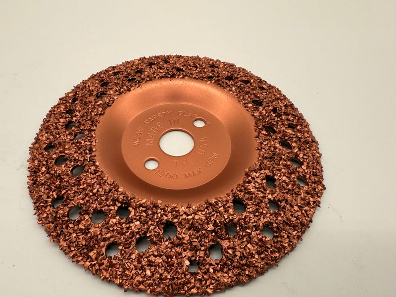 7 inch (175mm) Belt Buffing Disc Copper G16 Grit.