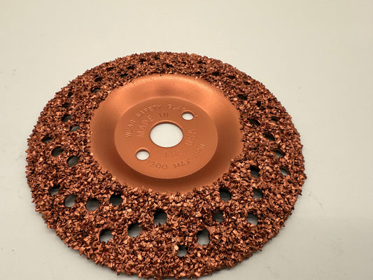 7 inch (180mm) Belt Buffing Disc Copper G36 Grit.