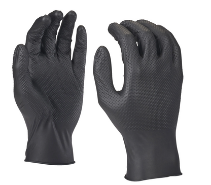 Milwaukee Nitrile disposable work gloves pack of 50 size 9 Large
