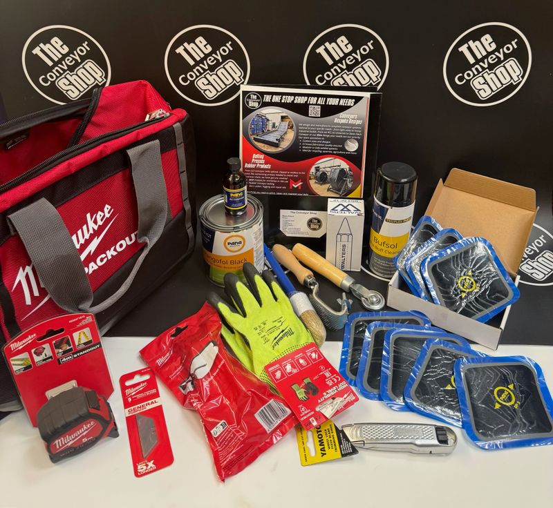 Conveyor Repair Kit with Milwaukee Safety Gloves + Glasses.