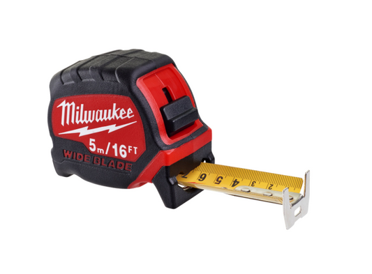 Milwaukee 5m / 16ft  Wide Blade Tape Measure ( metric and imperial  )