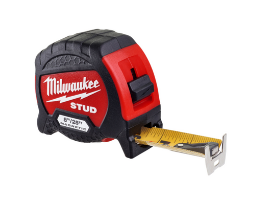 Milwaukee 8m / 26ft Stud Measuring Tape Magnetic ( metric and imperial )