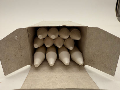 Rubber Crayons White (Box of 12)